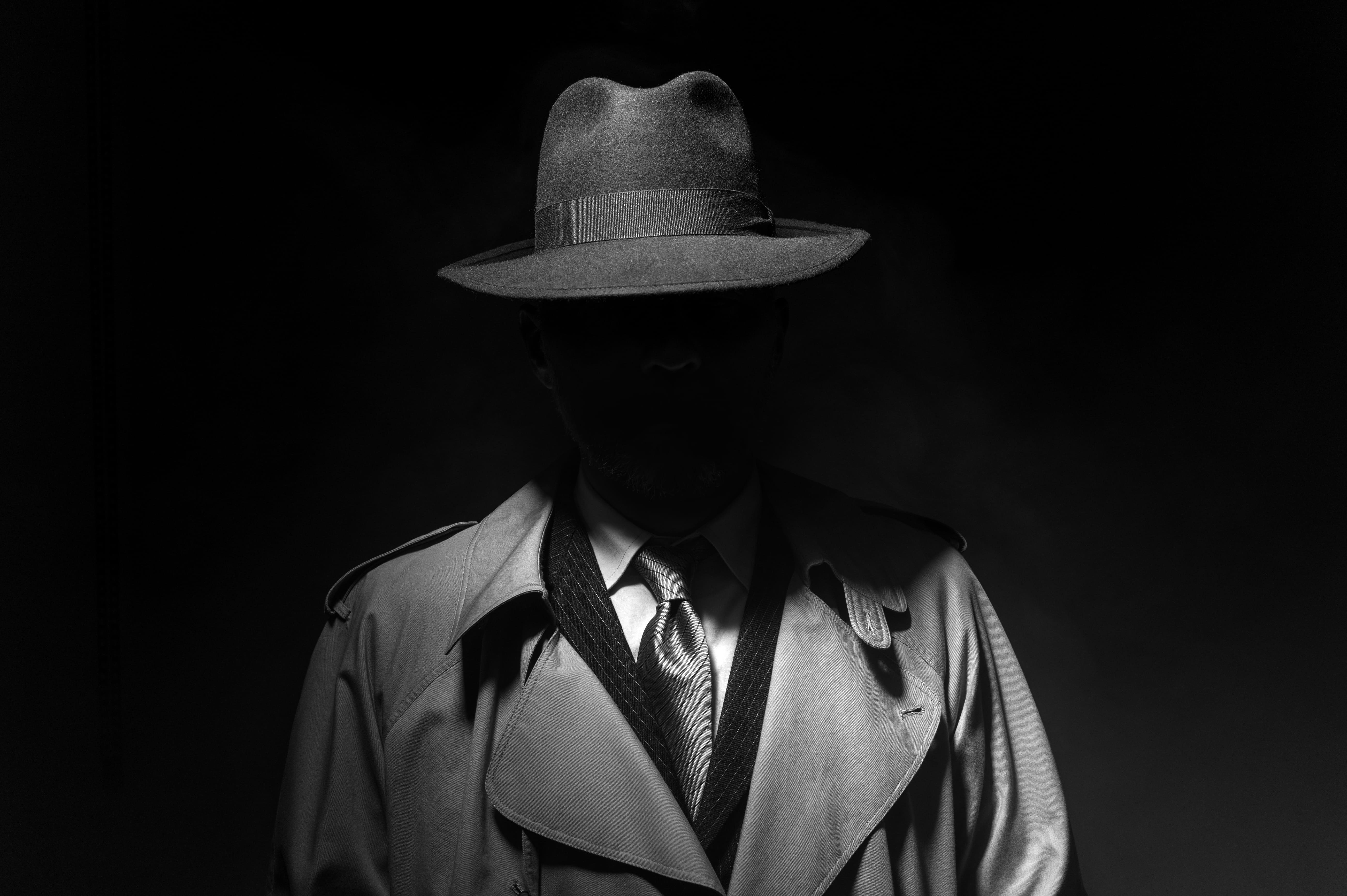 Persona eligiendo detective privado en República Dominicana, comparando perfiles y credenciales en un ordenador portátil.